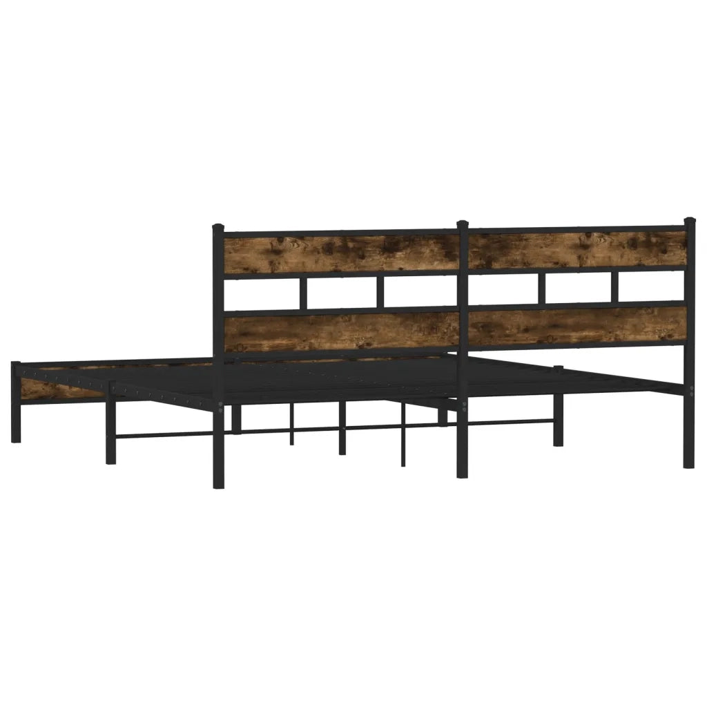 Giroletto senza Materaso in Metallo Rovere Fumo 183x213 cm 3308483