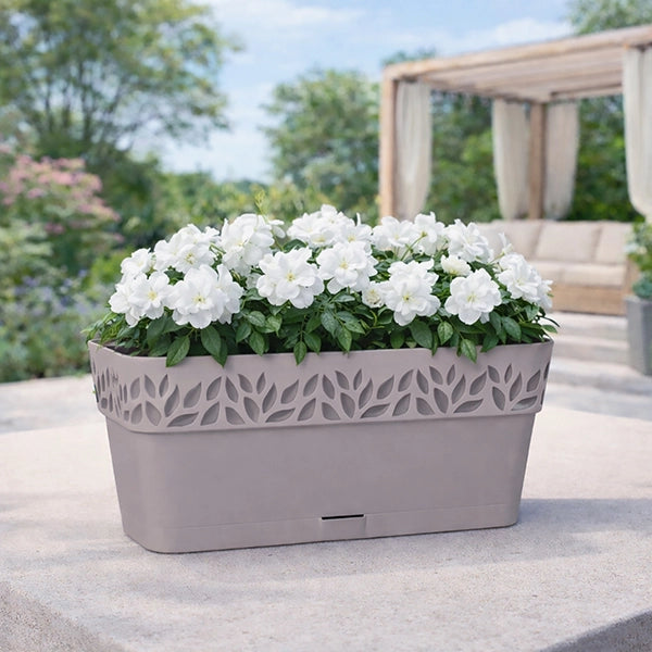 BALCONETTA RETTANGOLARE 'CLOE' lt.9,5 - greige/grigio quarzo  - STEFANPLAST