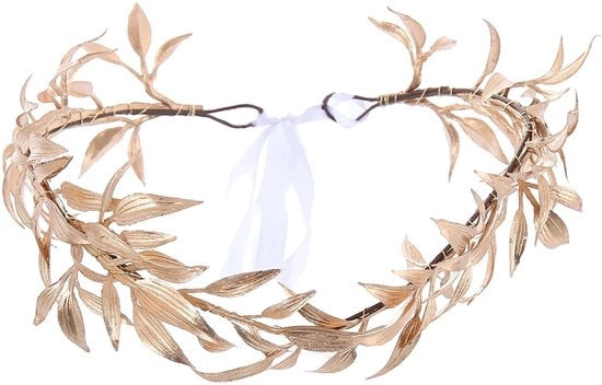 Cintura Festa con Foglie d'Oro - Tiara per Adulti - Accessorio per Costume - Decorazione Elegante