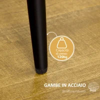 Set 2 Sedie da Salotto e Sala da Pranzo Imbottite, in Metallo e Tessuto Effetto Velluto Beige, 52x54x79 cm