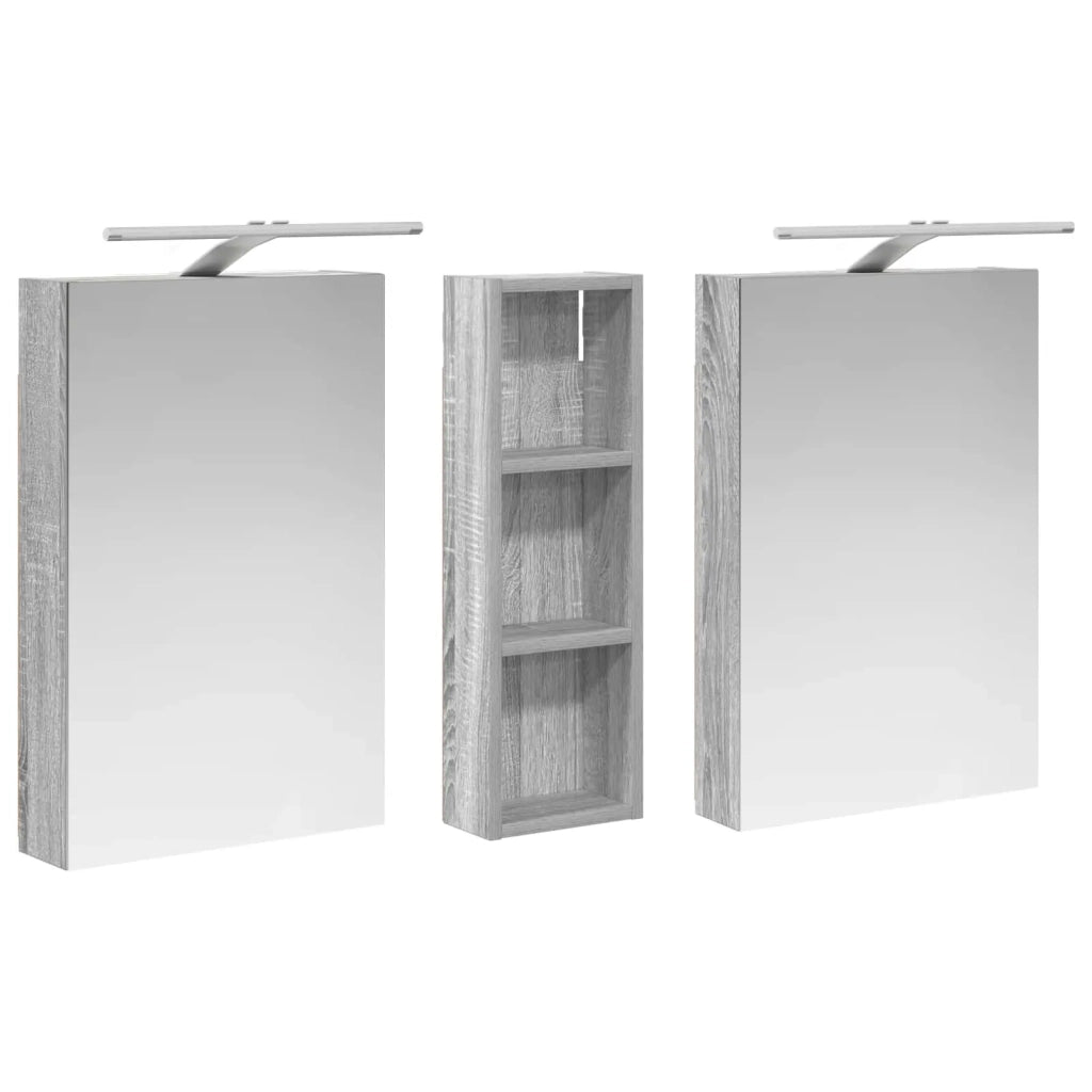 Set di Armadi da Bagno 3 pz 100 x 10,5 x 60,5 cm 3403709