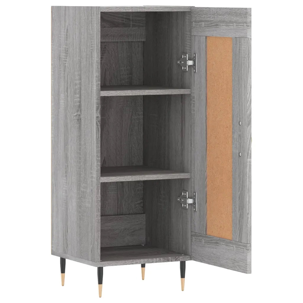 Credenza Grigio Sonoma 34,5x34x90 cm in Legno Multistrato 830426