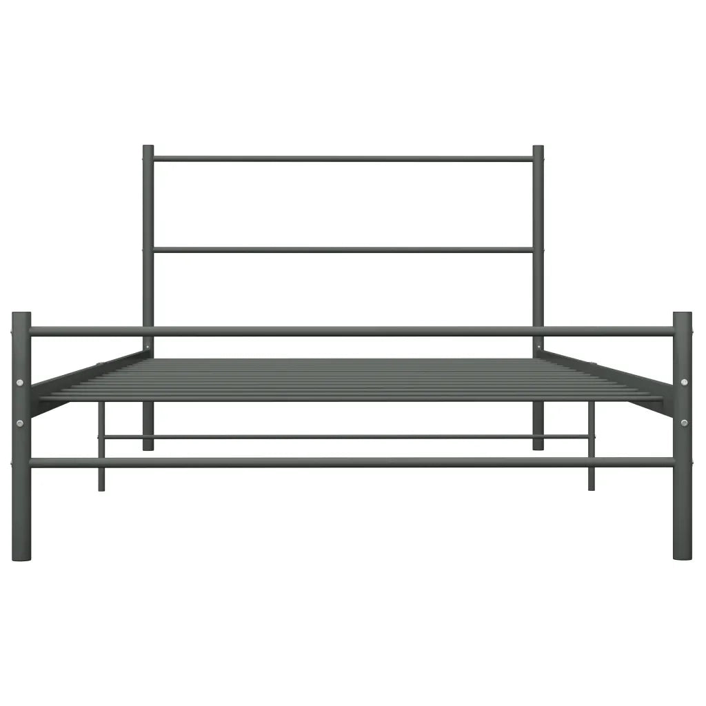 Giroletto-Struttura Letto Grigio in Metallo 90x200 cm 414973