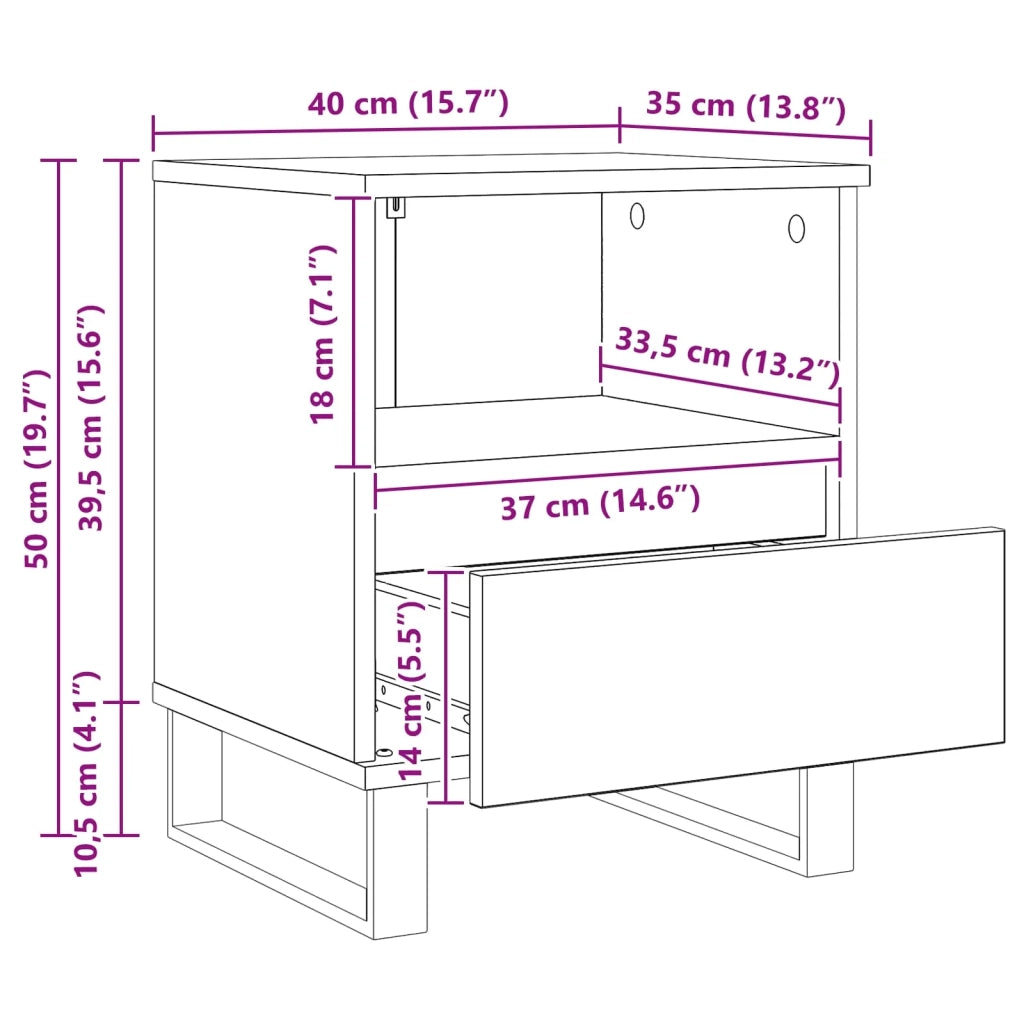 Armadio letto moderno con cassetto funzionale 40 x 35 x 50 cm in legno ingegnerizzato rovere nero 02_0058404