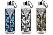 Bottiglia Borraccia in Vetro con laccetto walking 500 cc camouflage