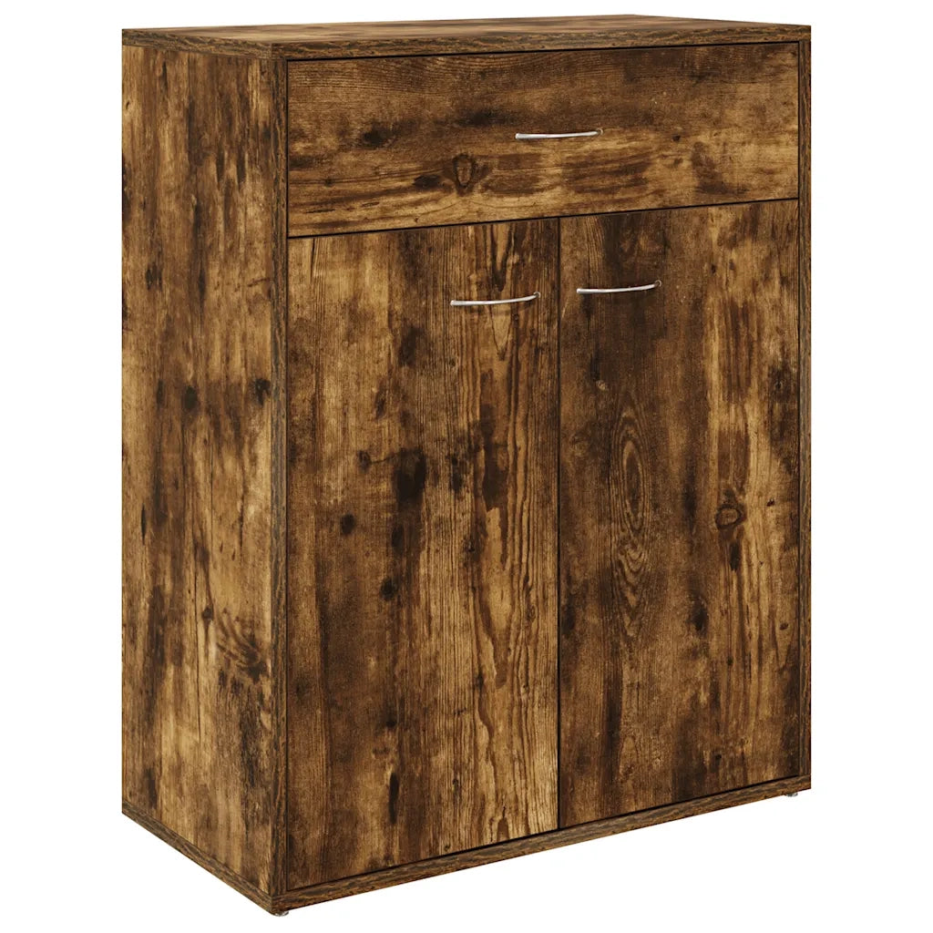 Credenza | Madia | Buffet da pranzo | Armadio da pranzo Rovere Fumo 60x30x75 cm in Legno Multistrato