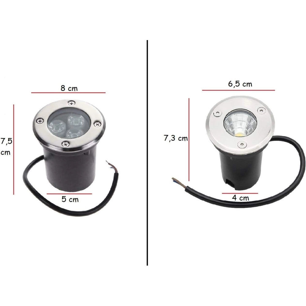 Trade Shop - Faretto Led Segnapassi Watt Giardino Ip65 Calpestabile Per Esterno Impermeabile -