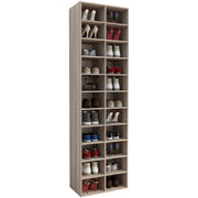 Legno Strong Scarpiera H183 L53 P30 cm Armadio Porta Scarpe Salvaspazio con Ripiani Regolabili Colore Noce