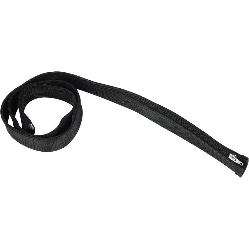 RACCOGLI CAVI ZIP 1.5M NERO GUAINA ORDINACAVI FLESSIBILE DIAMETRO 25MM