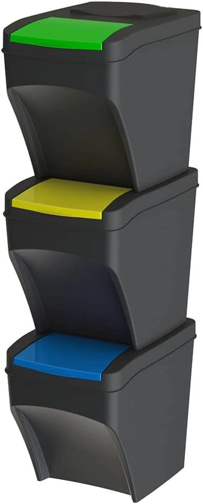 Pattumiera Stack 25l fusto nero COP assortito