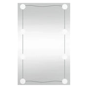 Specchio da Parete | Specchio decorativo con Luci LED 50x80 cm Vetro Rettangolare