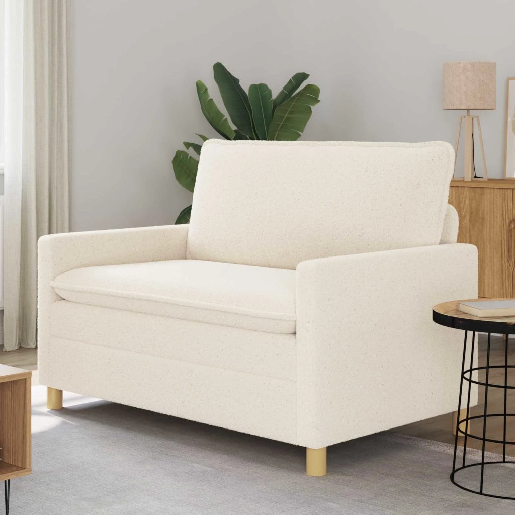 Divano Crema 126 x 81 x 87,5 cm Tessuto
