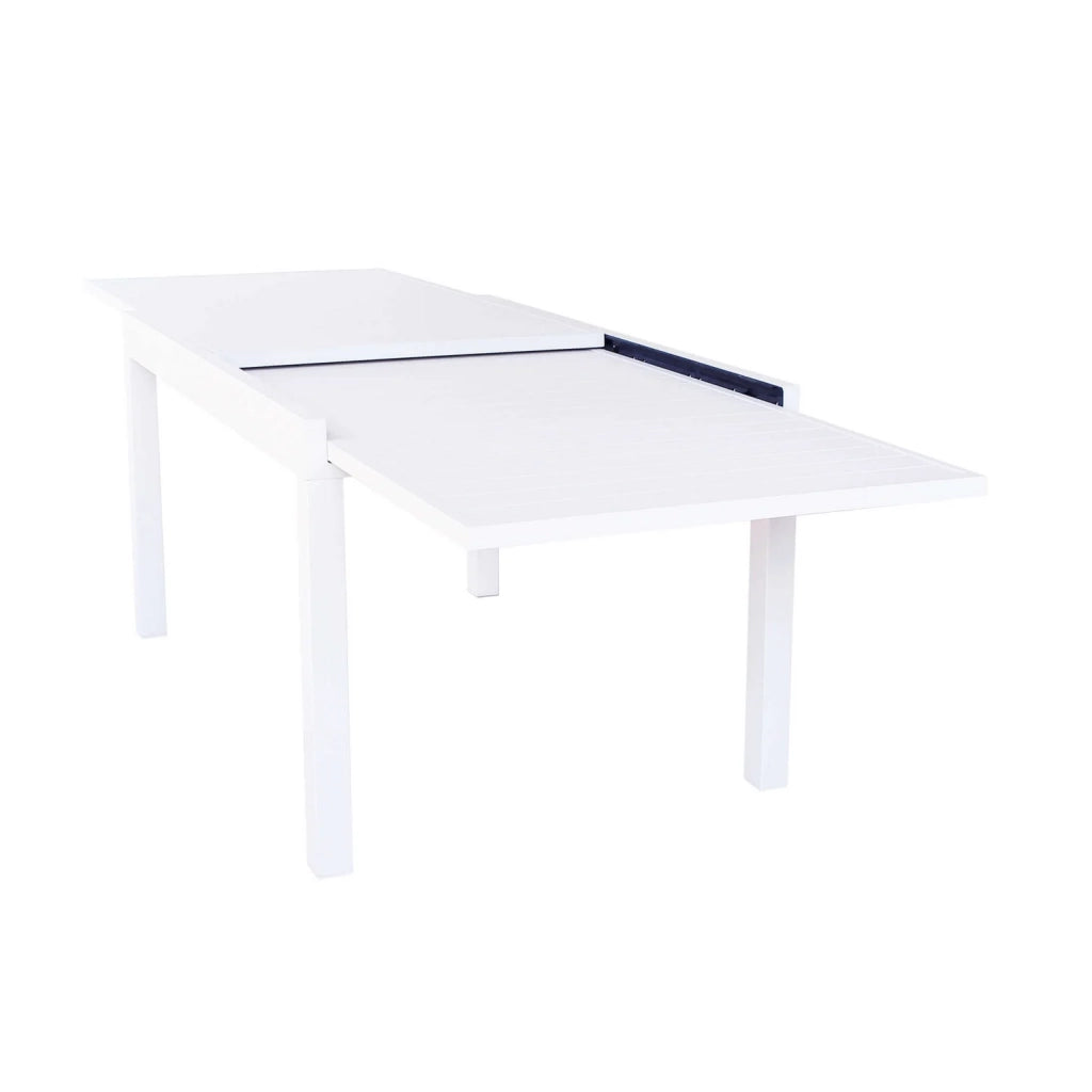 Tavolo allungabile in alluminio 135/270x90x75h cm colore Bianco mod. Hawaii