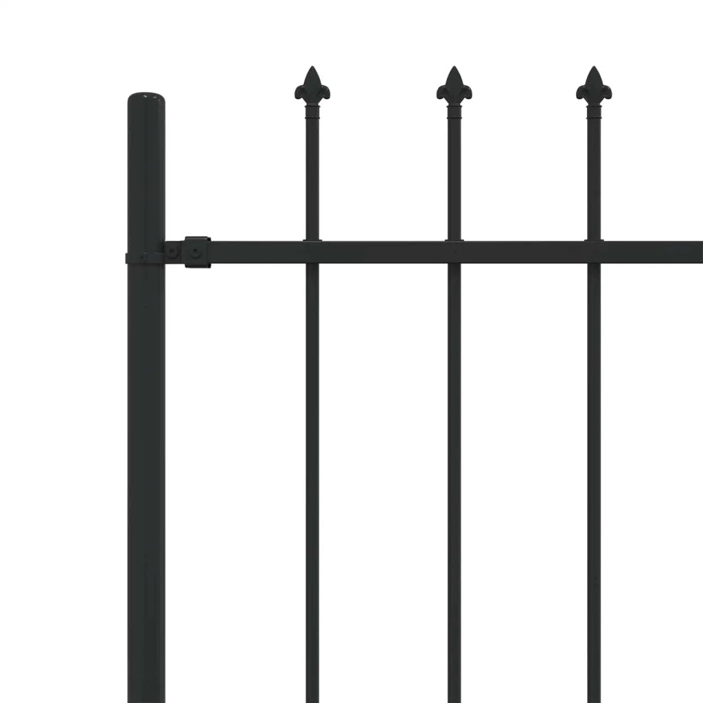 Recinzione da Giardino | Recinzione a punte Asten Nero 200 x 200 cm
