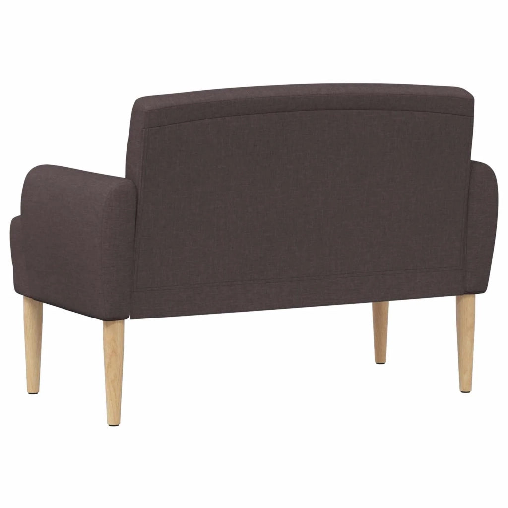 Loveseat con bottoni imbottiti Marrone Scuro 116 x 67 x 80 cm 42041779