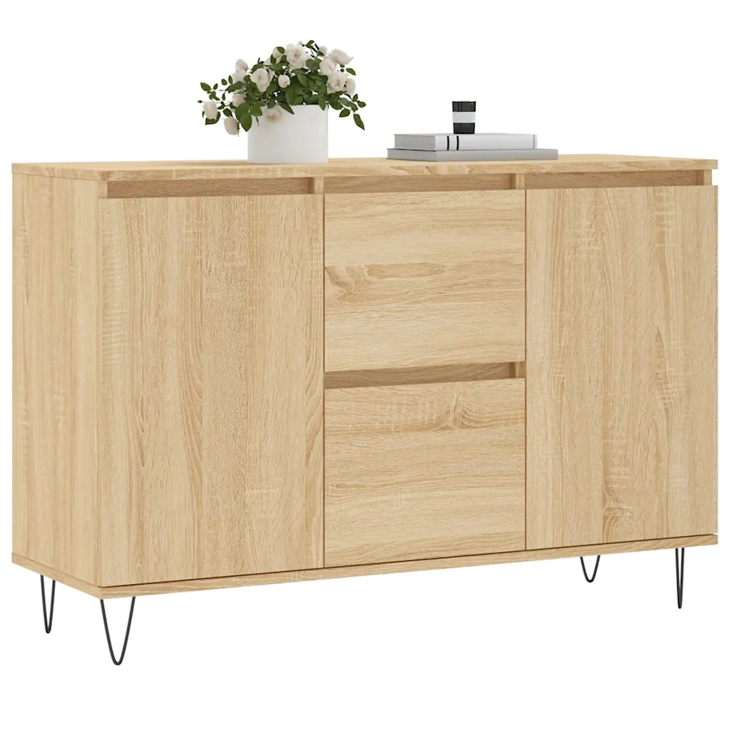 Credenza-Buffet-Armadio da cucina Rovere Sonoma 101,5x35x70 cm in Legno Multistrato