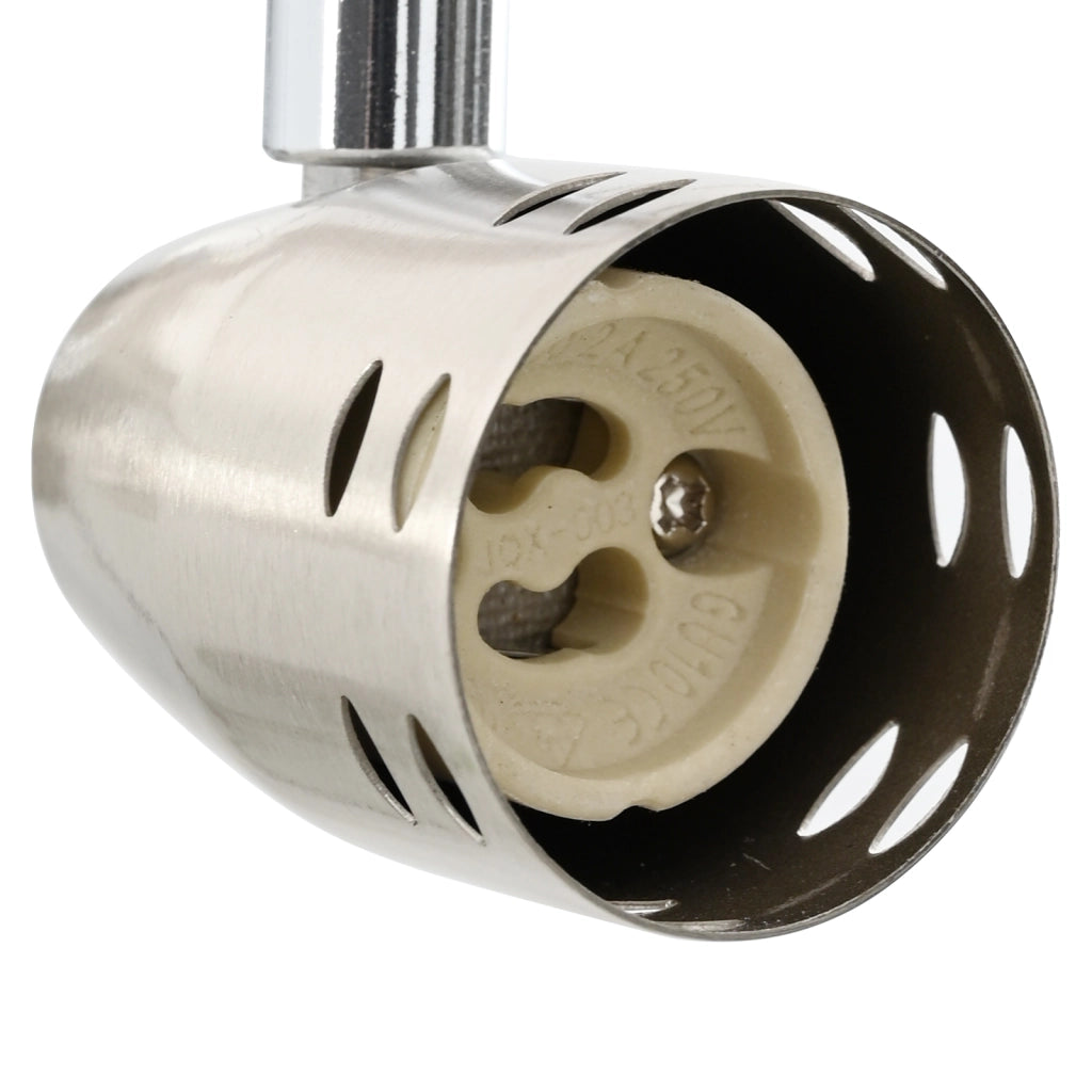 Faretto da soffitto 3 vie regolabile Nichel opaco GU10