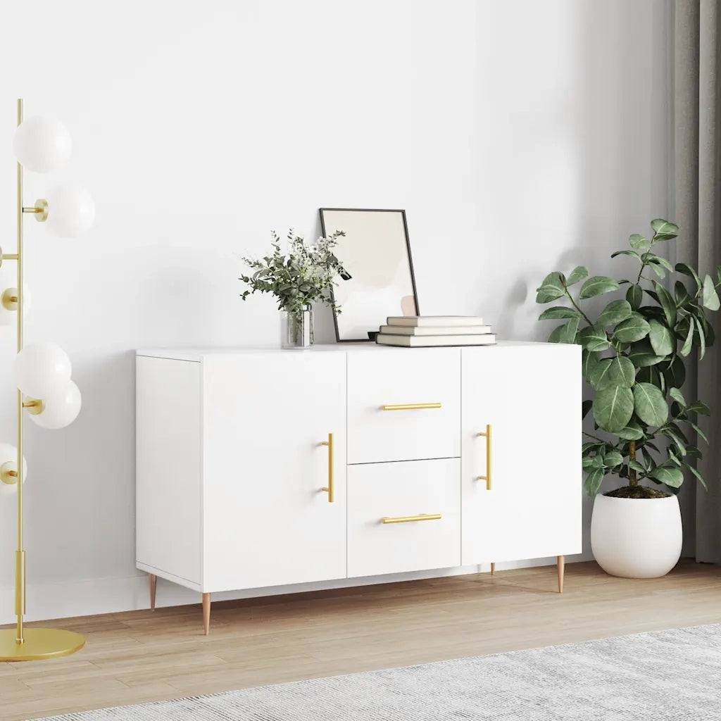 Credenza Bianca 100x36x60 cm in Legno Multistrato 828156