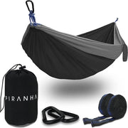 Hangmat all-weather per 2 persone - 300 kg di carico - doppia hangmat con set di fissaggio - hangmat per tende in nylon - 290 x 140 cm