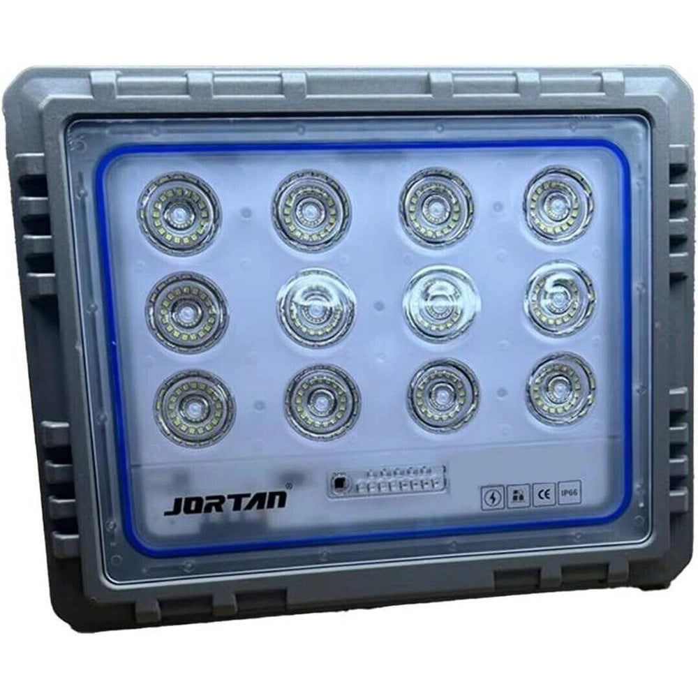 Trade Shop - Faro 400 Watt Con Pannello Solare Luce Forte Telecomando Batteria Lunga Durata -