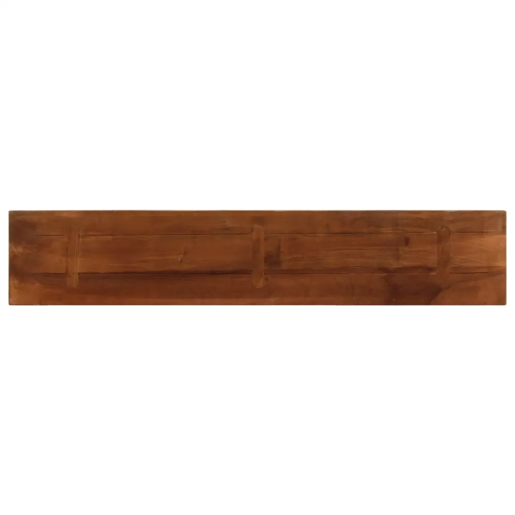 Piano Tavolo 180x20x3,8 cm Rettangolare in Massello di Recupero