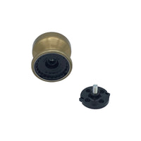 Pomolo fisso per porta SAGUATTI 174/70CB in alluminio bronzo lucido