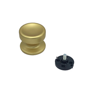 Pomolo fisso per porta SAGUATTI 174/70FB in alluminio oro satinato