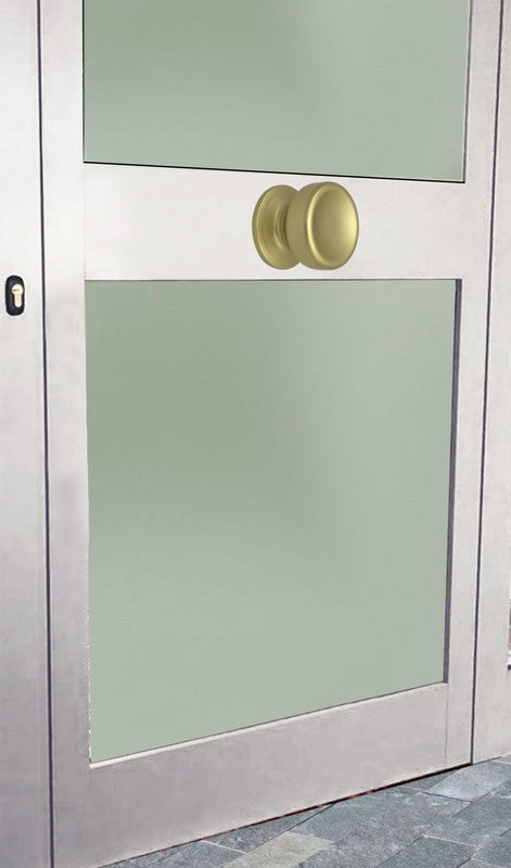 Pomolo fisso per porta SAGUATTI 174/70FB in alluminio oro satinato