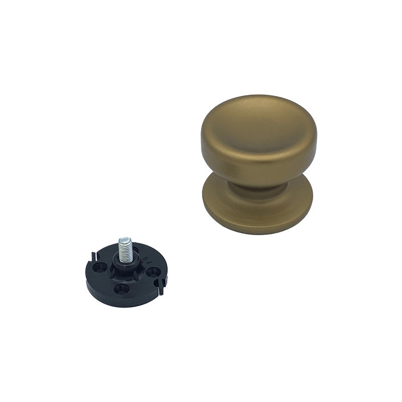 Pomolo fisso per porta SAGUATTI 174/70GB in alluminio bronzo satinato