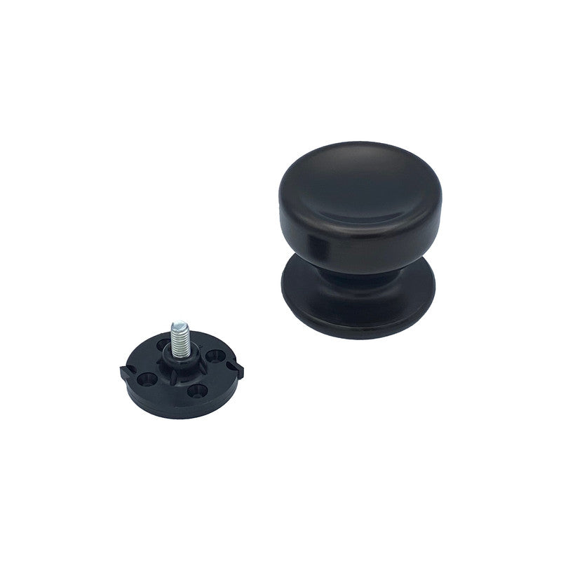 Pomolo fisso per porta SAGUATTI 174/70IB in alluminio marrone opaco