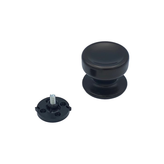 Pomolo fisso per porta SAGUATTI 174/70IB in alluminio marrone opaco