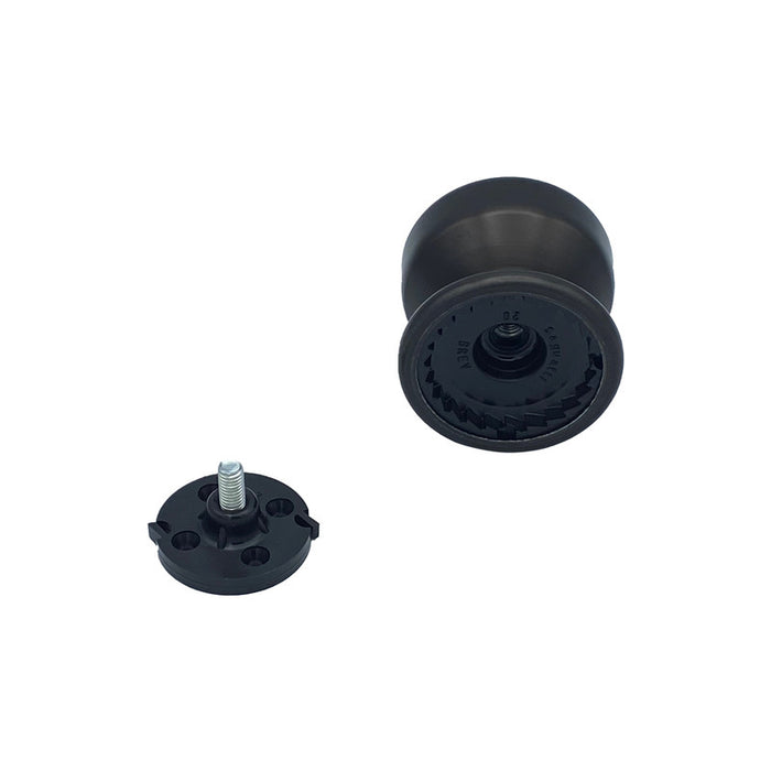 Pomolo fisso per porta SAGUATTI 174/70IB in alluminio marrone opaco