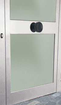 Pomolo fisso per porta SAGUATTI 174/70IB in alluminio marrone opaco