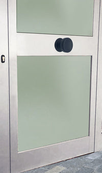 Pomolo fisso per porta SAGUATTI 174/70ZB in alluminio nero opaco