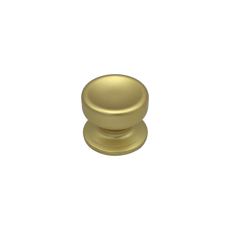 Pomolo fisso per porta SAGUATTI 174/70FB in alluminio oro satinato