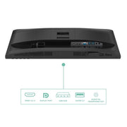 Monitor aoc lcd ips 120hz 23.8 wide frameless 24p4u 4ms mm fhd 1500:1 black reg.alt. vga hdmi dp 3xusb usb-c vesa ga fino:30/09
