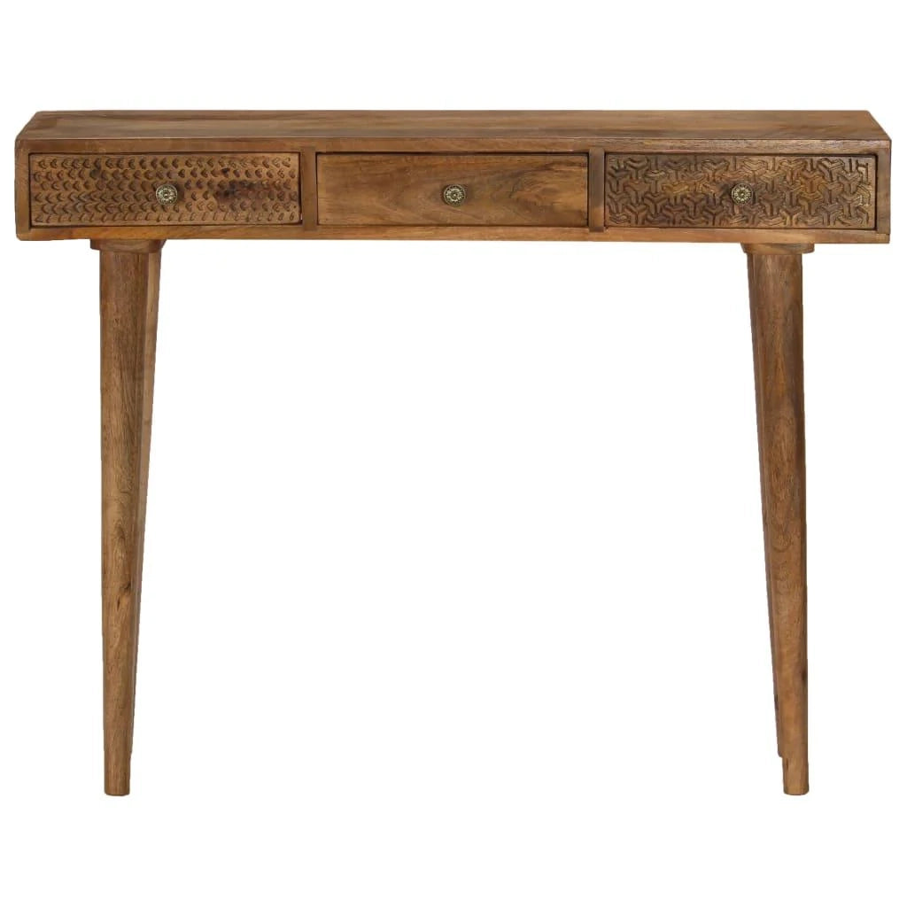 Buffet credenza mobiletto consolle mobile contenitore legno massello di mango 102 cm 4402129