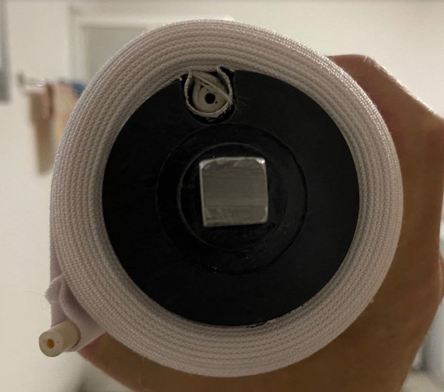 Calotta con perno quadrato per rullo tende da sole <i>(1 pezzo)</i> - Calotta per rullo 70mm - Colore grigio 7035