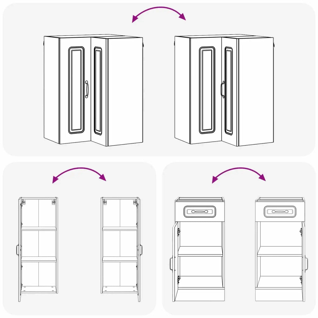 Unità Cucina KALMAR 8 pcs Rovere Artigianale 3438390