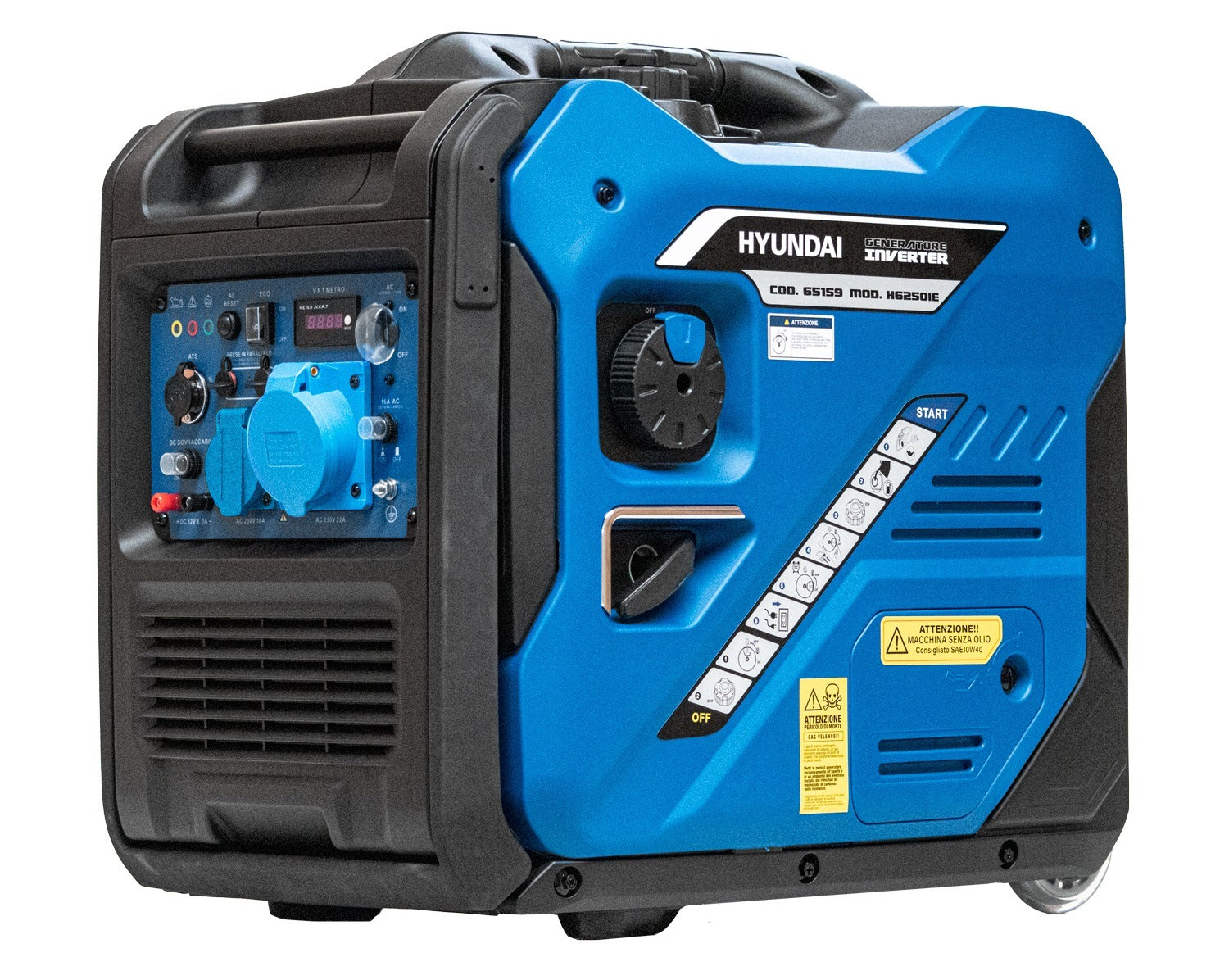 Generatore Inverter Silenziato Hyundai 65159 Portatile Silenziato