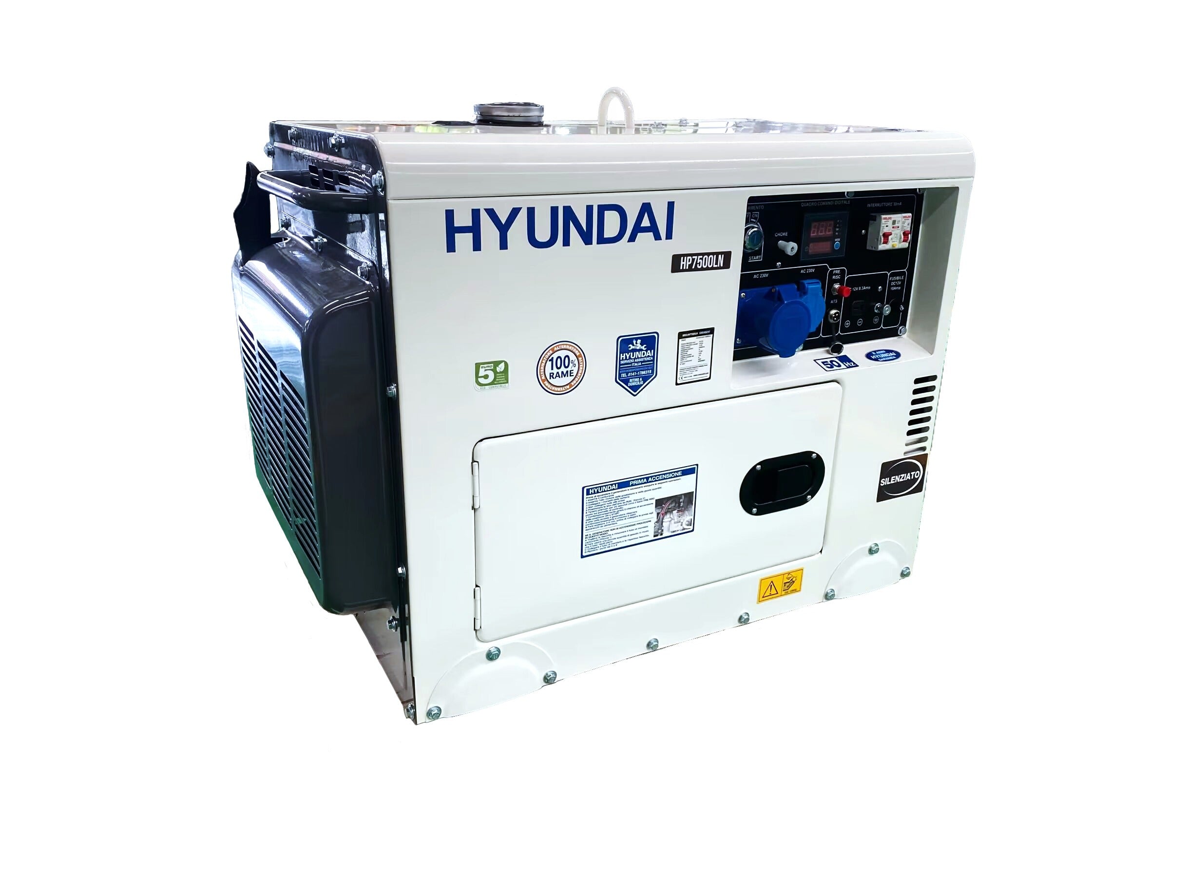 Generatore di Corrente Diesel Hyundai 65247 monofase da 12 HP