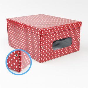 Kit 4pz Scatole Box Sistemazione Armadio in PVC Pieghevole 50x39 H24cm Col.Ass