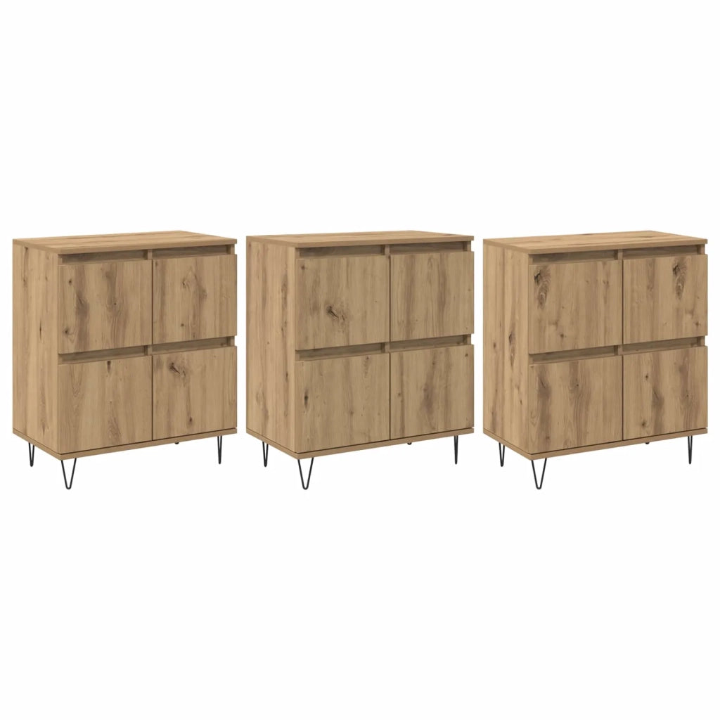 Sideboards 3 pcs Rovere artigianale 3394525
