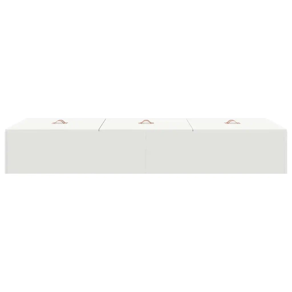 Struttura letto con contenitore-Giroletto con contenitore Bianco 100 x 200 cm
