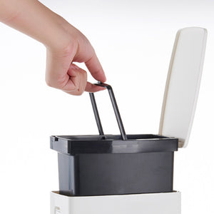 Set Scopino e Cestino per WC Bagno 2 in 1 Salvaspazio PortaScopino e Pattumiera