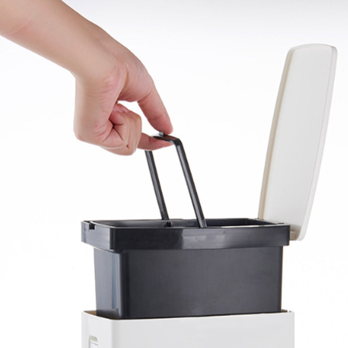 Set Scopino e Cestino per WC Bagno 2 in 1 Salvaspazio PortaScopino e Pattumiera