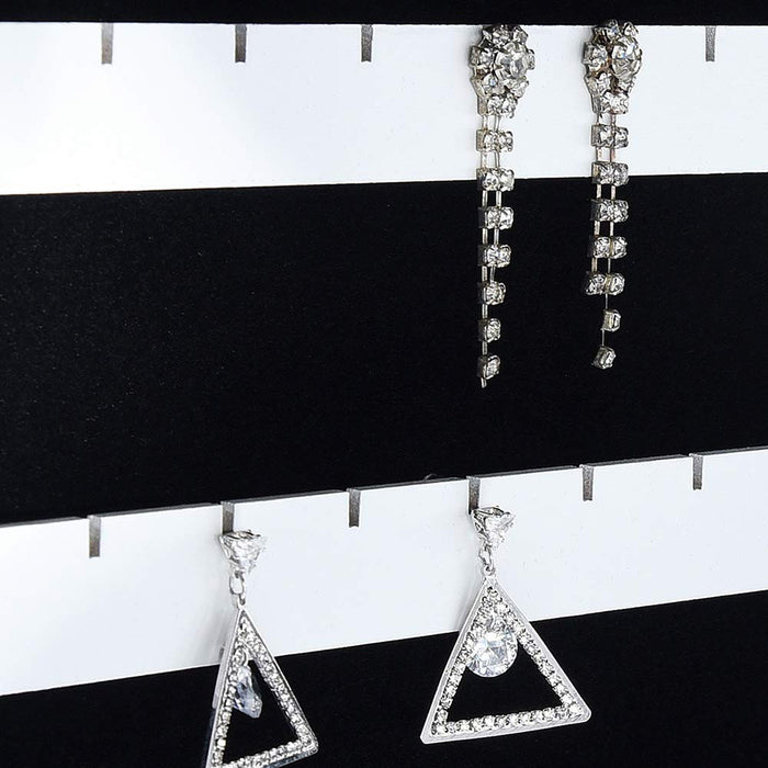 Specchiera Portagioie Armadietto Portagioielli Basculante con Specchio Legno Bianco