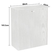 Mobile Letto a Scomparsa Singolo Salvaspazio Bianco Frassinato Materasso Incluso