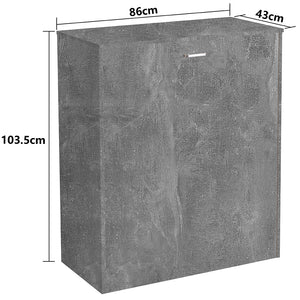 Mobile Letto a Scomparsa Singolo Salvaspazio Cemento Materasso e Rete Incluso