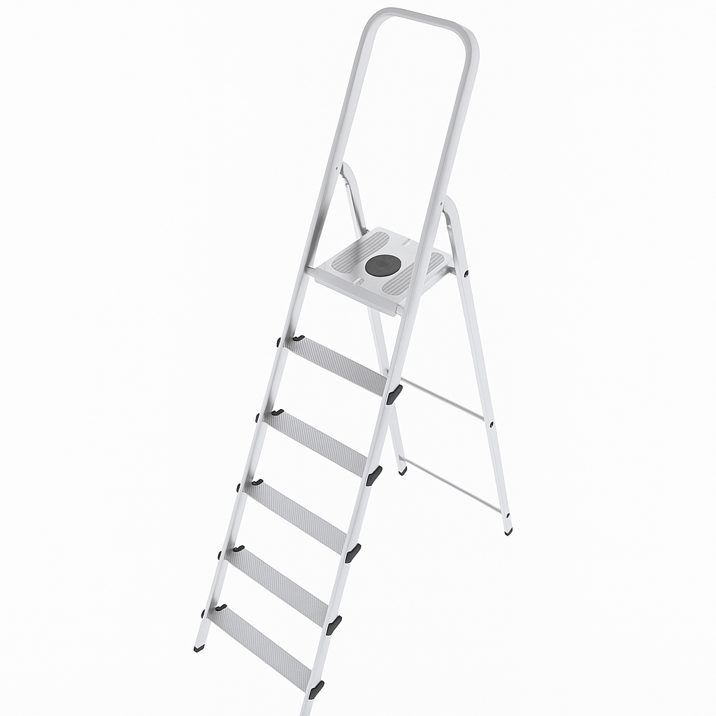 SCALA IN ACCIAIO E ALLUMINIO MOD. MISTA – 5 GRADINI